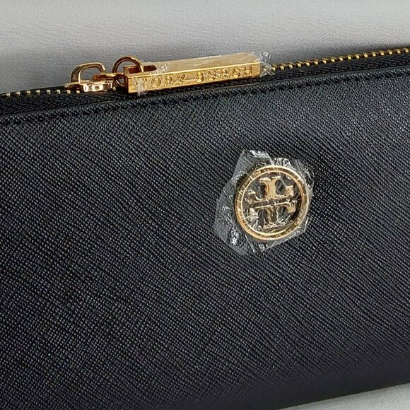 TORY BURCH ROBINSON FULL-ZIP LONG WALLET LEATHER - Picture 12 of 16
